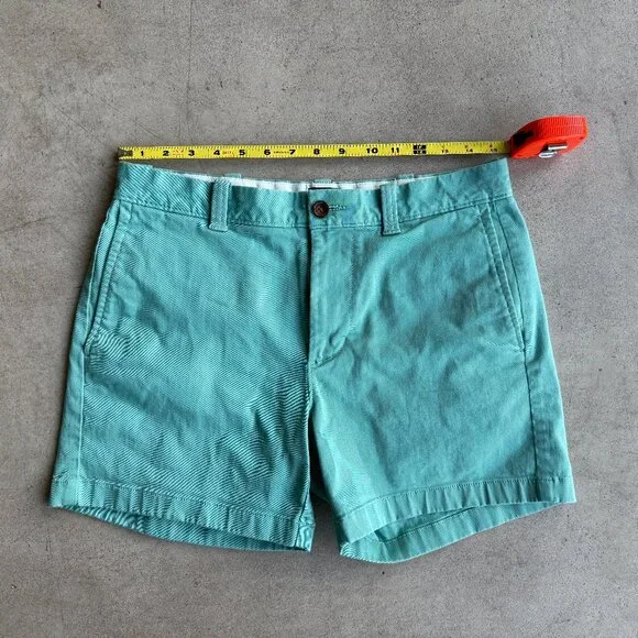 J Crew Factory Mens 5" flex chino short - Size 30 Light Green - Picture 1 of 3